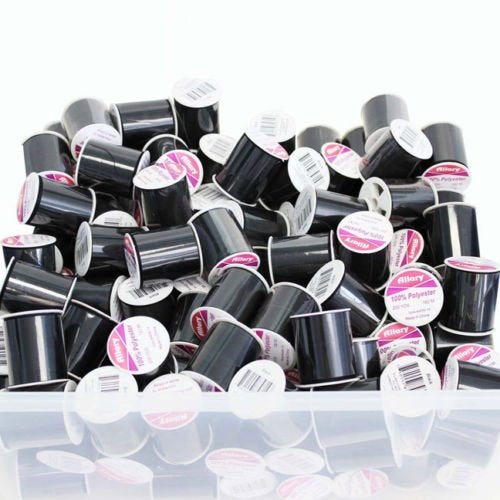 24 Pack Bulk Buy Allary 100 Polyester 200 Yds Sewing Threads Black