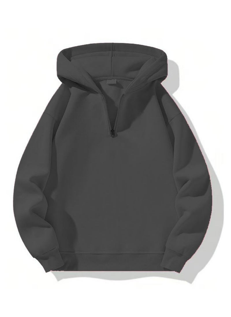 KUYING Casual Zipper Hoodie Loose Sports Hoodie  - Image 1