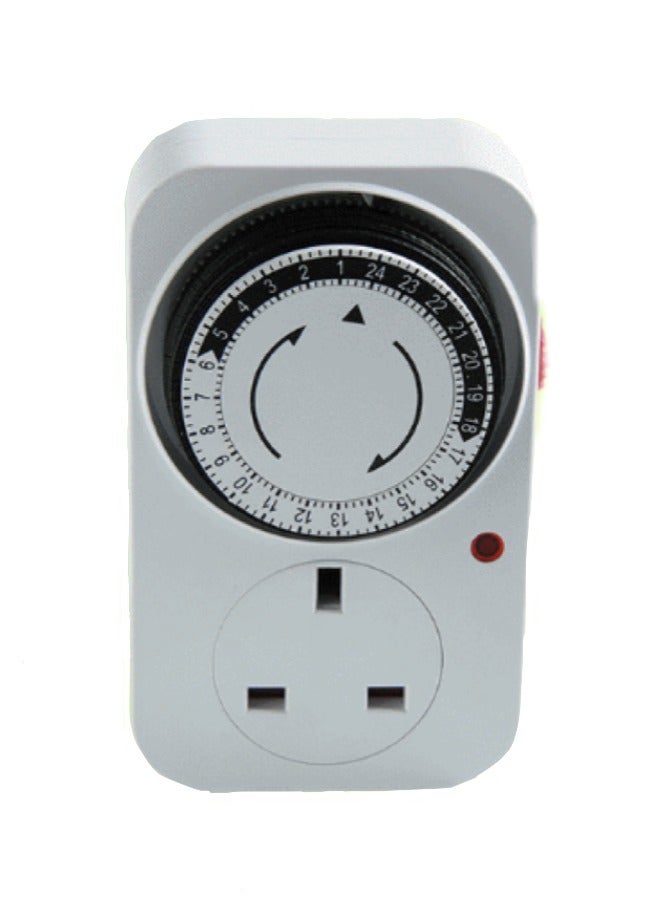 Sisily Electronic Plug in Timer Switch 24hr, White - Image 1