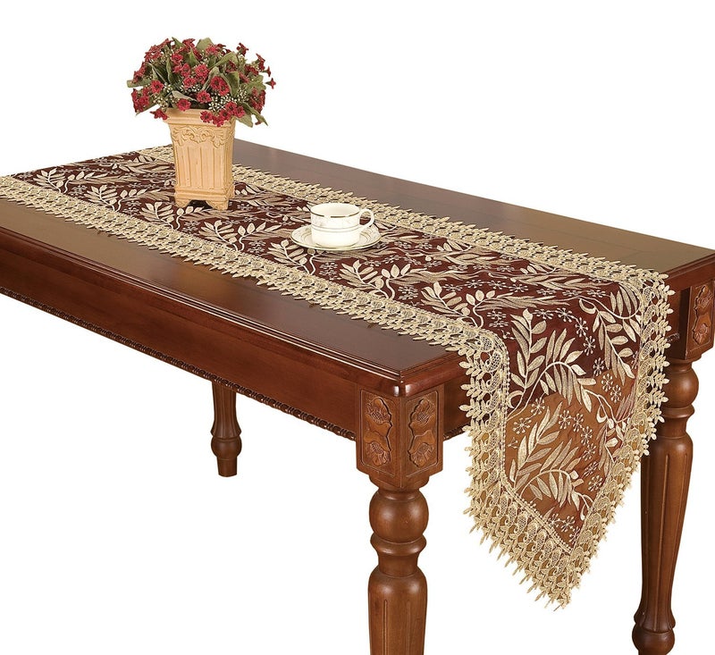 Simhomsen Burgundy Lace Table Runner Dresser Scarf 16 54 Inch