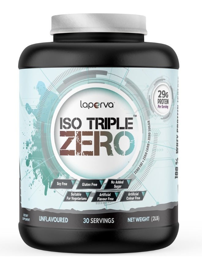 Laperva Laperva Iso Triple Zero Next Generation Whey Protein, Unflavored, 2 LB 