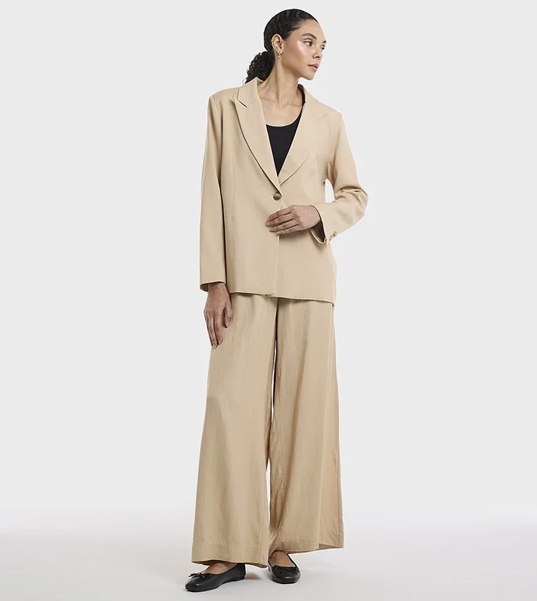بي سي بي جي BCBG Linen Oversized Blazer