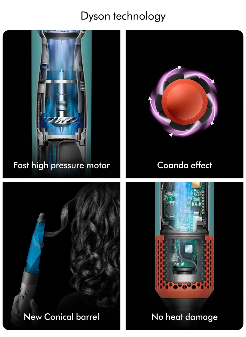 دايسون Dyson Airwrap i.d.™ multi-styler and dryer Straight+Wavy (Ceramic Patina/Topaz)