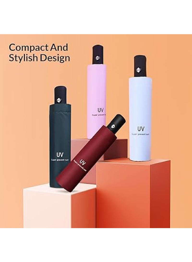 Captaintech PLUS UV Foldable Umbrella for Winter Summer and Sun Protection with UPF 50+ Automatic Open/Close Function – For Rainy Day Summer - Image 3