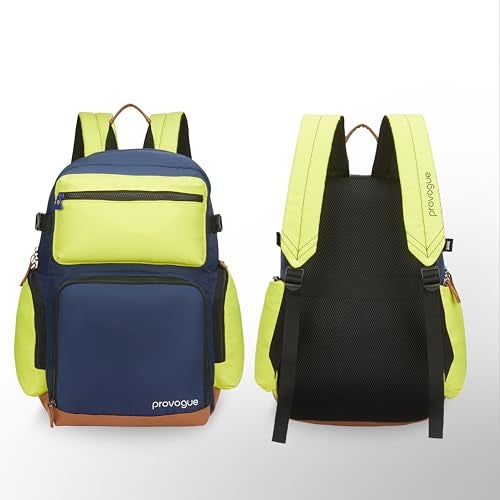 Provogue Zuno 28 litres everyday backpack with 15.6 inch laptop compartment for men and women in Royal Blue, stylish contemporary daily use college, office and outdoor bag | With organiser - Image 2