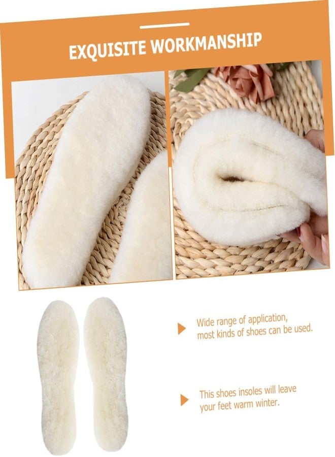 Linwnil Genuine Sheepskin Insoles with Lambswool Blend - Ultra Soft & Durable Shoe Pads for Flat Shoes, Beige,Comfort (Women 7.5 | Men 6.5 | 6 Big Kid) - Image 4