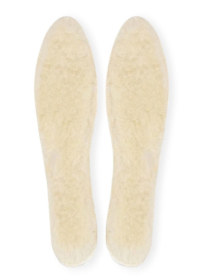 Linwnil Genuine Sheepskin Insoles with Lambswool Blend - Ultra Soft & Durable Shoe Pads for Flat Shoes, Beige,Comfort (Women 7.5 | Men 6.5 | 6 Big Kid) - Image 1