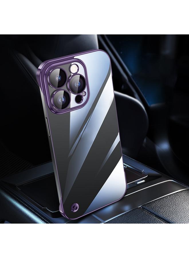 اس-توب جراب لهاتف iPhone 13 Pro مطلي بالكهرباء بدون إطار شفاف من البولي كربونات - Image 2