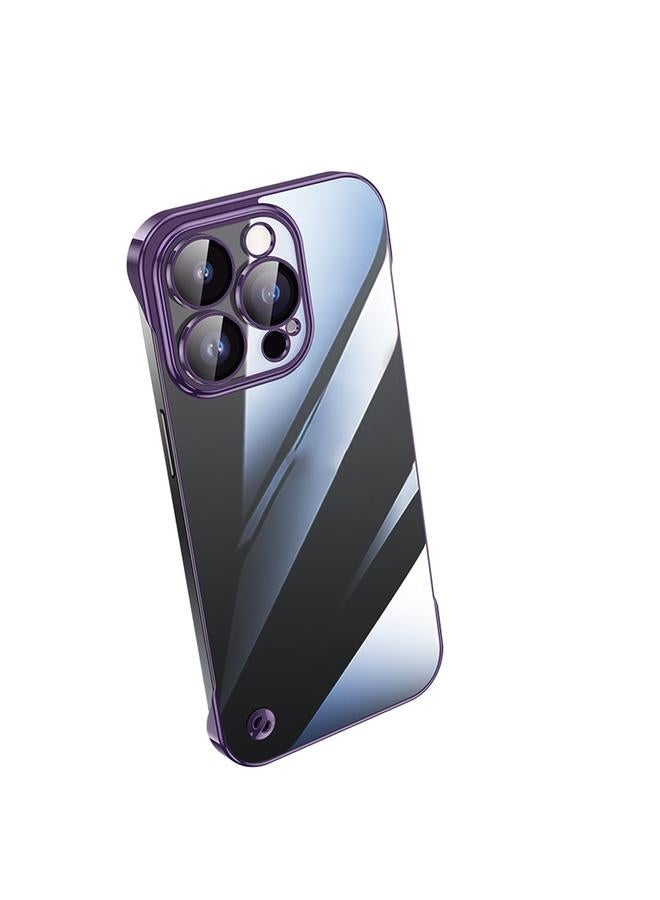 اس-توب جراب لهاتف iPhone 13 Pro مطلي بالكهرباء بدون إطار شفاف من البولي كربونات - Image 1