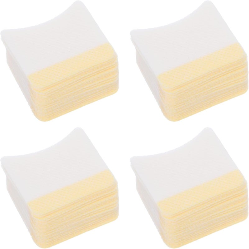LABRIMP Arc-Shaped Makeup Remover Cotton Pads 160pcs Practical Eyelash Cleaning Cushions with Adhesive Strip Comfortable Woman Cosmetic Makeup Accessory - Image 1