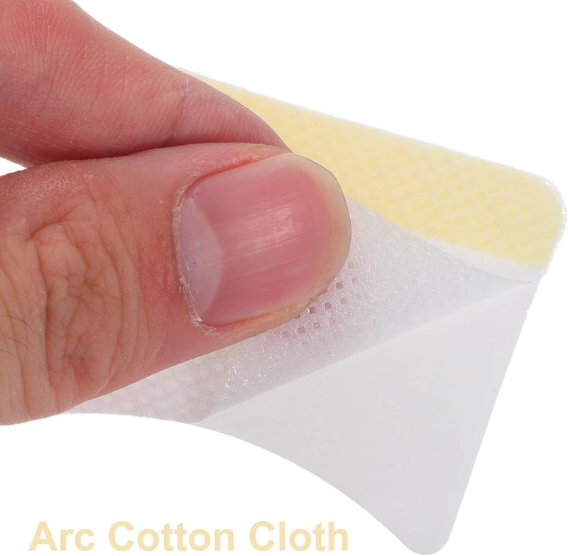 LABRIMP Arc-Shaped Makeup Remover Cotton Pads 160pcs Practical Eyelash Cleaning Cushions with Adhesive Strip Comfortable Woman Cosmetic Makeup Accessory - Image 3
