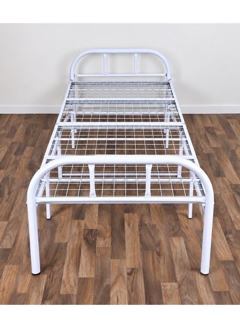 Miral Foldable Metal Bed – 90×190 cm – Practical & Durable Design - Image 2