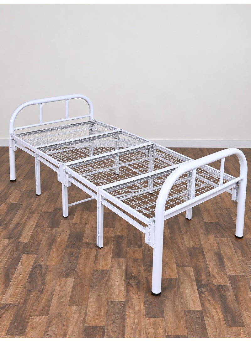 Miral Foldable Metal Bed – 90×190 cm – Practical & Durable Design - Image 3