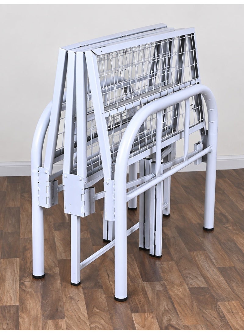Miral Foldable Metal Bed – 90×190 cm – Practical & Durable Design - Image 4