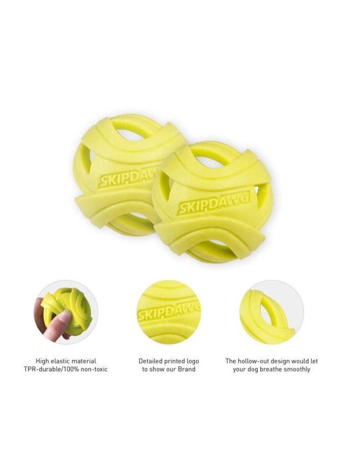 Skipdawg Dog Breezy Ball Pack of 2 Green Medium  - Image 2