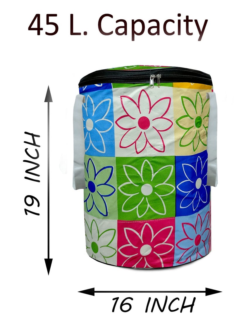 KANUSHI Industries® 100% Waterproof & Dustproof Front Load Automatic Washing Machine Cover (Suitable for 6 Kg, 6.5 kg, 7 kg, 7.5 kg)+1 pc Designer Laundry Bag (VAR-Washing-Front+LB-NW-NEW-06) - Image 5