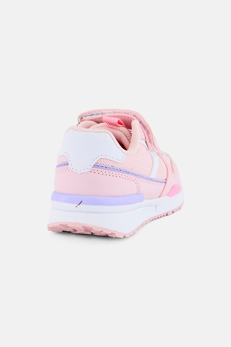 RBX Toddlers Girl Brand Logo Velcro Closure Outdoor Shoes, Pink - Image 3