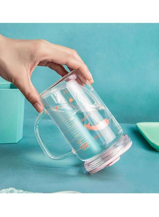 Beauenty Breakfast Kids Milk Cup Clear/Pink/Orange - Image 5