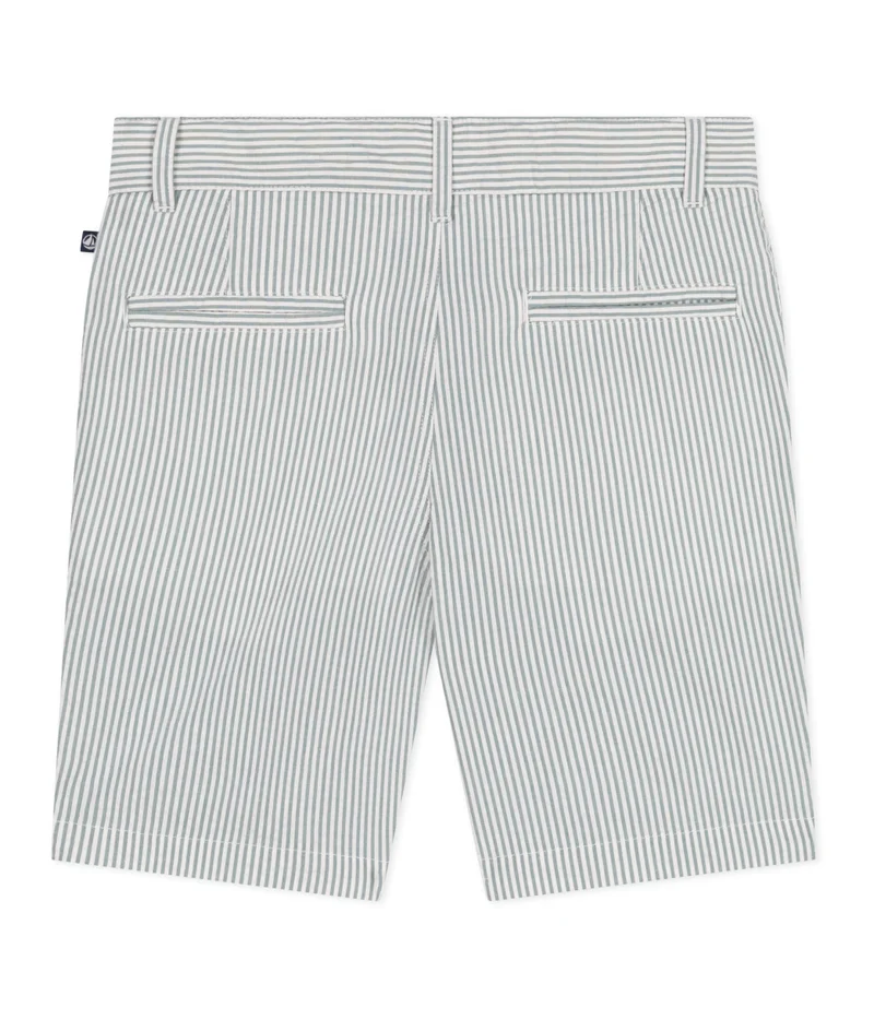 Petit Bateau Children's striped cotton Bermuda shorts
