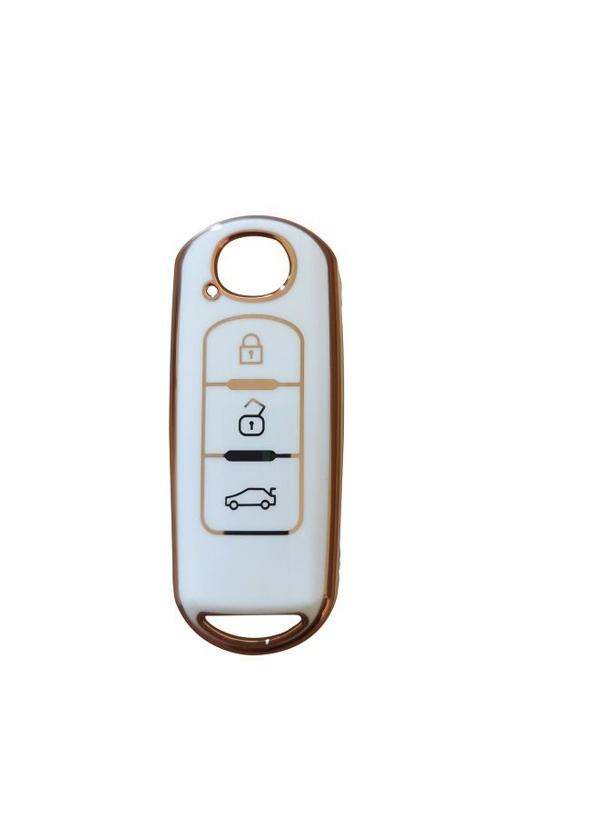 3 Button Key Fob Protective Cover for Mazda - Image 1