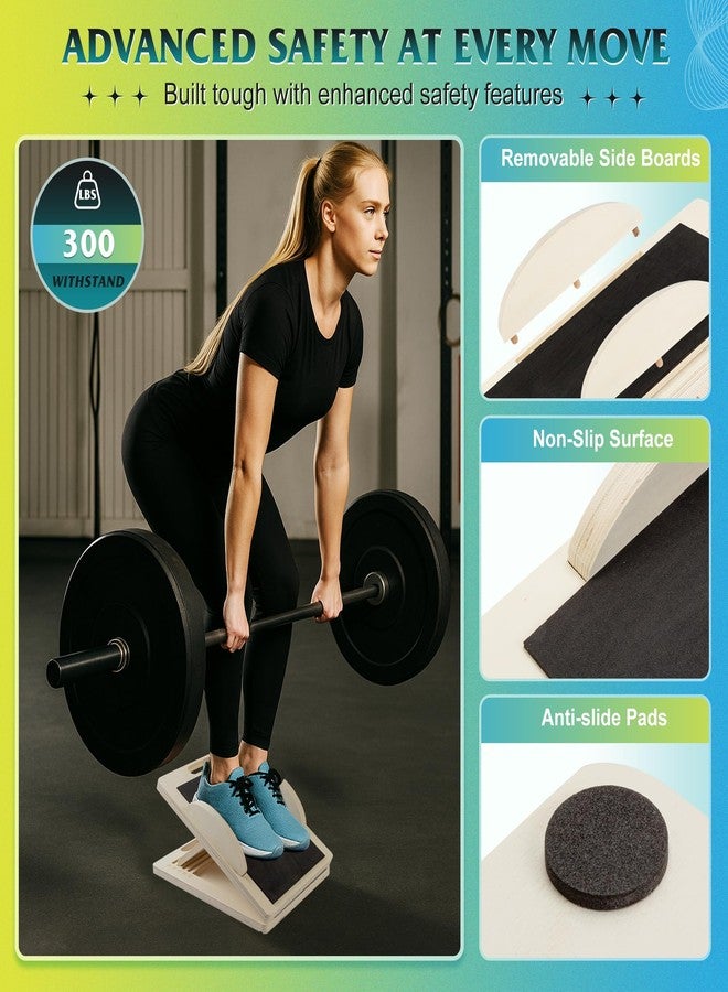 ZIFTY Slant Board for Exercise 4-in-1 Professional Wooden Balance Board, Premium Calf Stretcher and Wobble Board for Effective Calf Stretching and Squats, Calf Stretcher Slant Board - Image 5