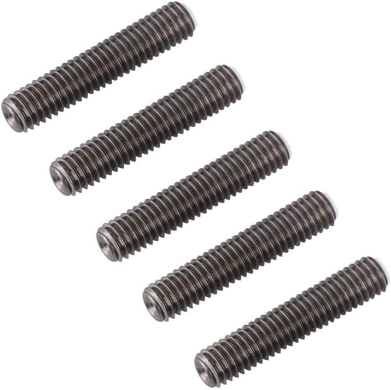 klarako Stainless Steel Nozzle Throat, M6 x 30mm 5Pcs 1.75mm Throat Tube Accessory 3D Printer Extruder Hot End - Image 1