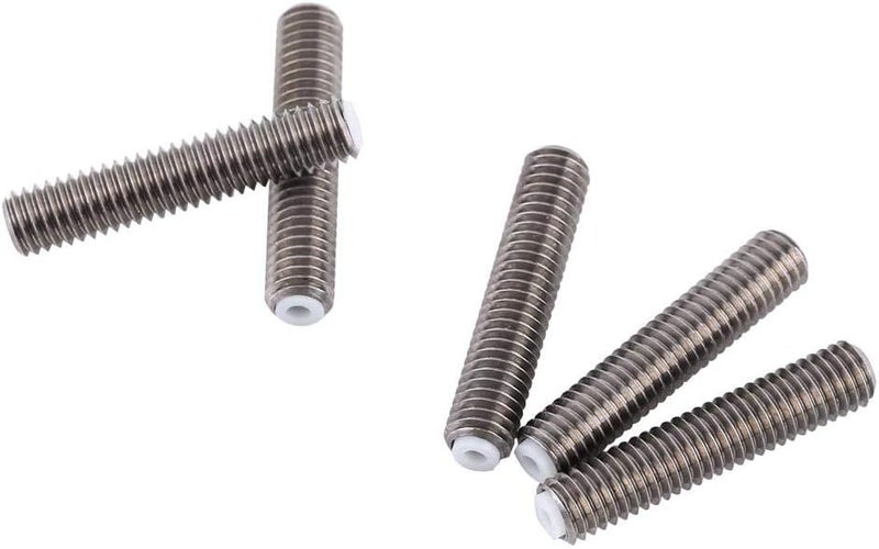 klarako Stainless Steel Nozzle Throat, M6 x 30mm 5Pcs 1.75mm Throat Tube Accessory 3D Printer Extruder Hot End - Image 5
