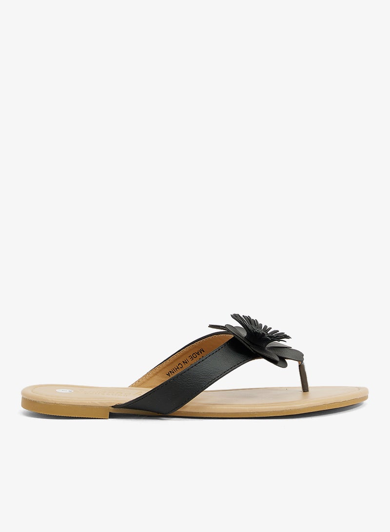 Savannah Collection Flat Thong Sandal - Image 1