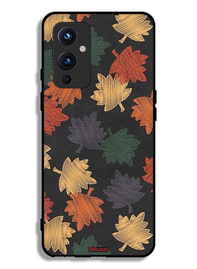 Tolwak OnePlus 9 5G Protective Case Cover Autumn Leaves Art - Image 2