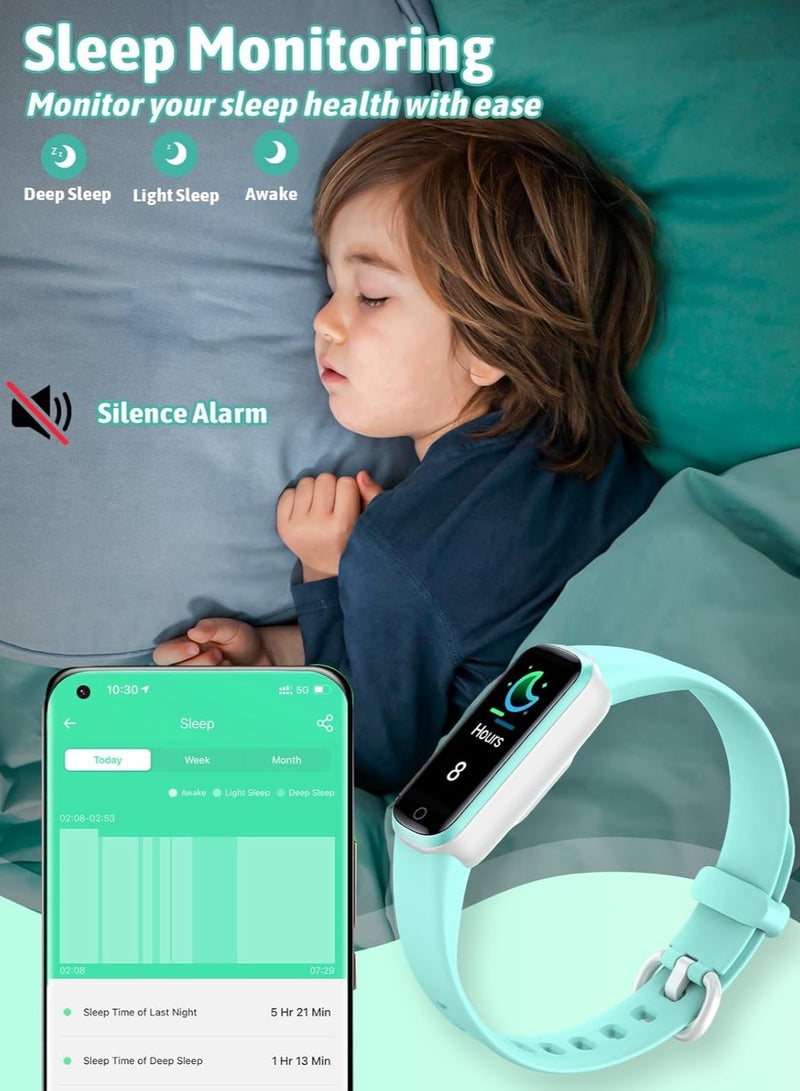 Kids Fitness Tracker,Fitness Watch Waterproof Activity Tracker with HeartRate and Sleep Monitor,Stopwatch,11 Sport Modes,Great Gifts for Girls Boys Kids Age 6-13 Years Olds - Image 3