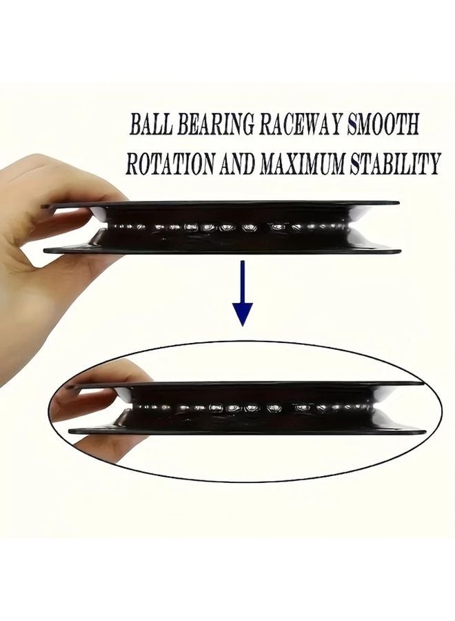 6 Inch Heavy Duty Swivel Chair Base Black 360 Degree Rotating Iron Caster Easy Installation - Image 5