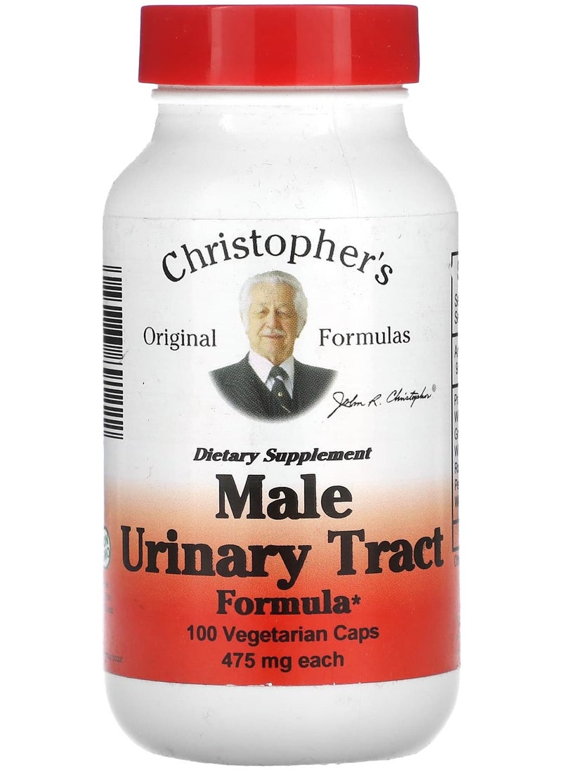 Christopher's Original Formulas - تركيبة المسالك البولية للذكور، 475 مجم، 100 كبسولة نباتية - Image 1
