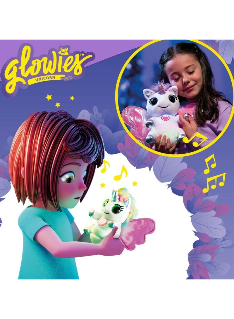glowiest GLOWIES - Magic Touch Soft Sleeping Companion (Light & Sound) - Unicorn Toy - Image 3