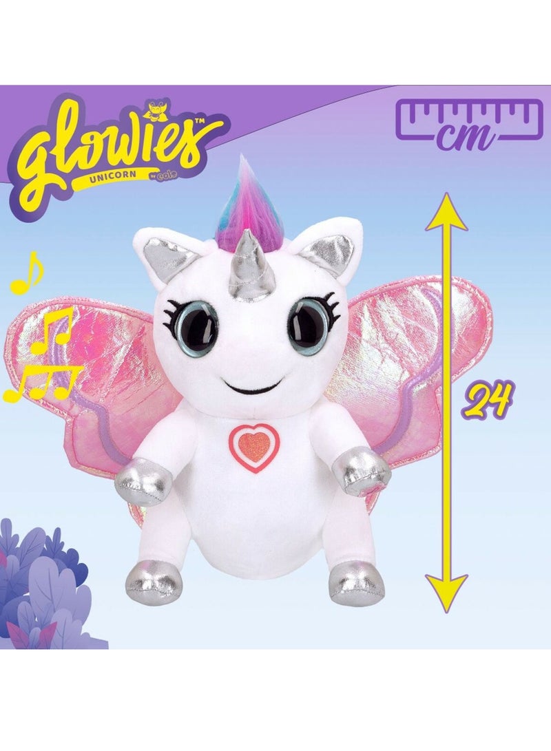 glowiest GLOWIES - Magic Touch Soft Sleeping Companion (Light & Sound) - Unicorn Toy - Image 5
