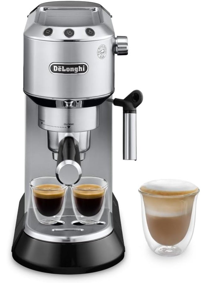 ديلونجي ماكينة قهوة إسبريسو ديلونجي ديديكا بمضخة EC685W  مع مطحنة حبوب قهوة كهربائية من ديلونجي بشفرة من الفولاذ المقاوم للصدأ KG79 - Image 2