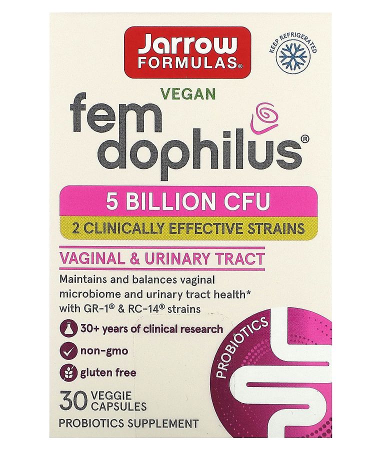 jarrow formulas Vegan Fem Dophilus 5 Billion CFU 30 Veggie Capsules