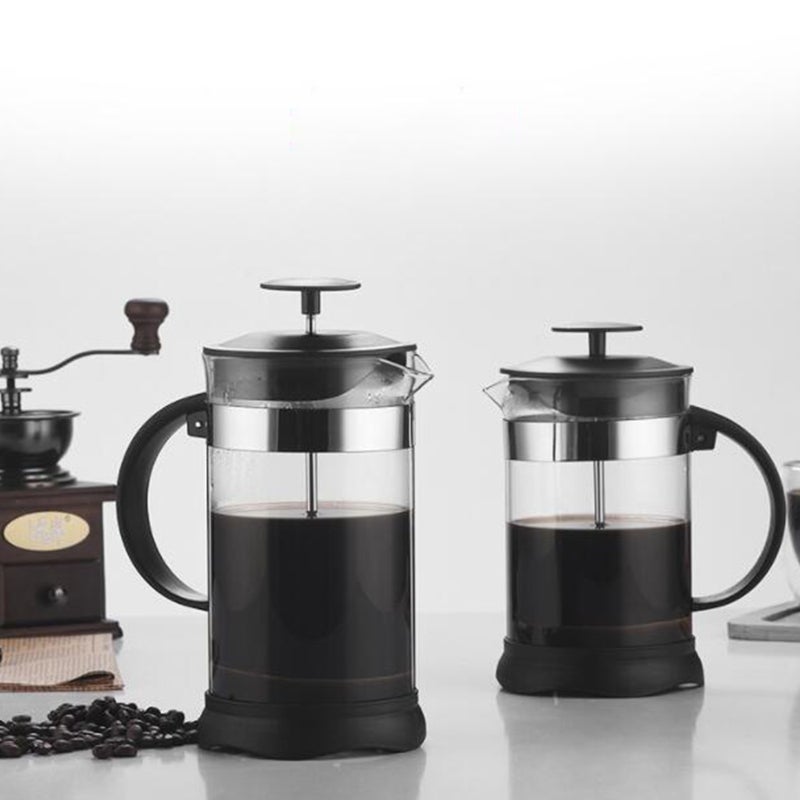 French Press Coffee Maker: 1000ml 4-Minute Brew - Premium Borosilicate Glass Great Filtration for Home Coffee Lovers Cold Brew Hot Chocolate - Image 5