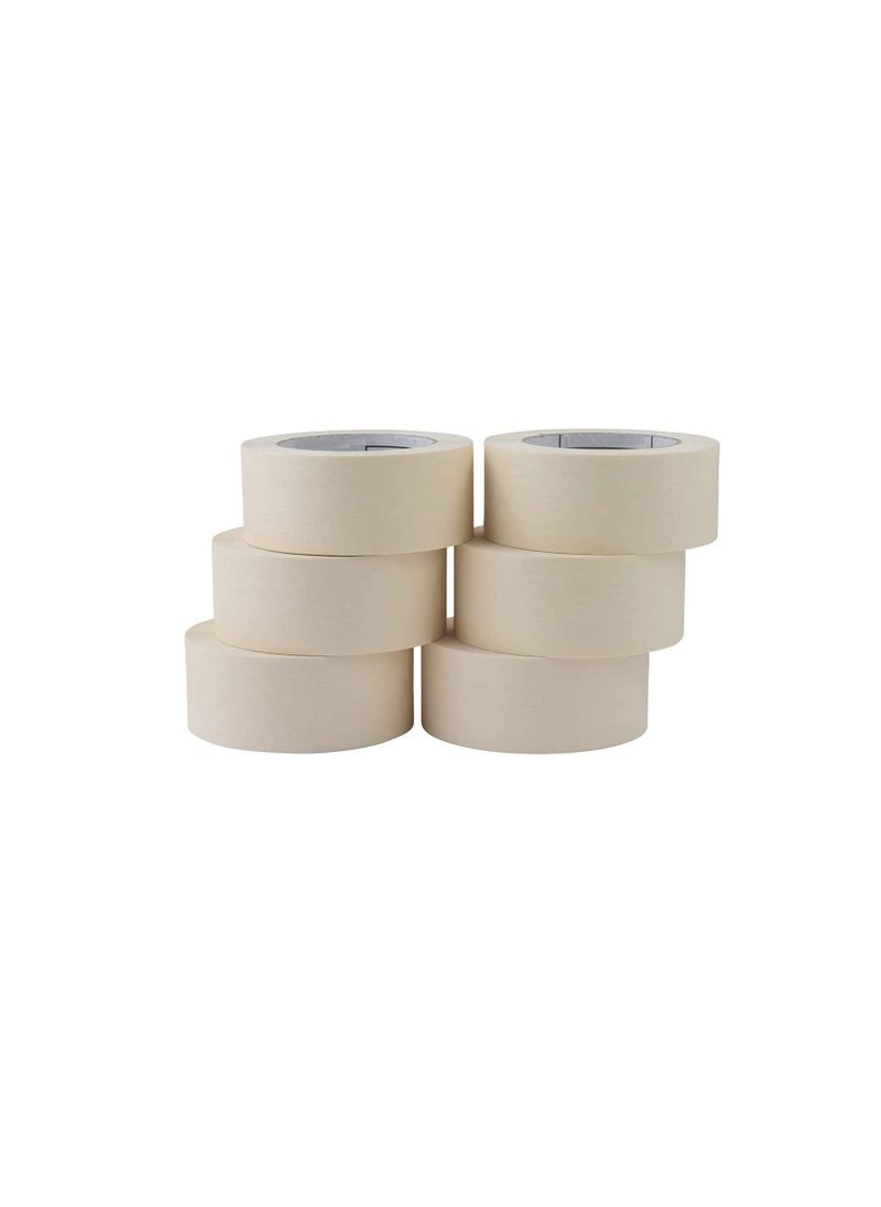 ROBUSTLINE Robustline Adhesive Masking Tape General Purpose Painter's Tape Bulk for Painting, Labeling, Packing, Craft, Art, Home, Office, School Etc. (1 INCH, 10)  - Image 2