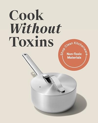 Caraway Stainless Steel Sauce Pan 175 Qt 5Ply Stainless Steel Oven Safe Stovetop Agnostic Non Toxic PTFE PFOA Free - Image 3