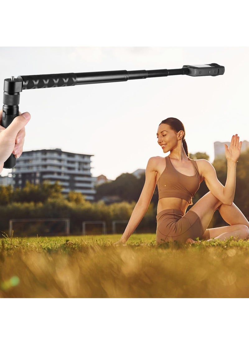 Generic - Action Camera Rotary Handle, Tabletop Tripod Rotating Handle for Insta360 X5/X4/360 Swivel Grip for Selfie/Live Streaming Video with 1/4 Screw Camera Accessories - Image 1