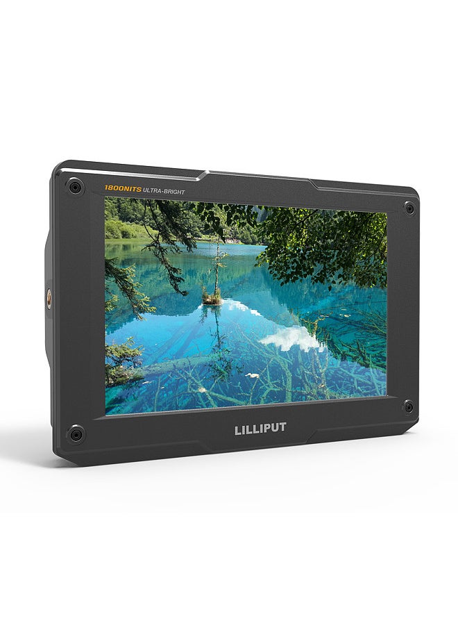 Lilliput - LILLIPUT H7S 7 Inch 4K Ultra Brightness On-Camera Monitor with Full HD Resolution 1800nit Sunlight Viewable 4K-HDMI & 3G-SDI Input Output - Image 1