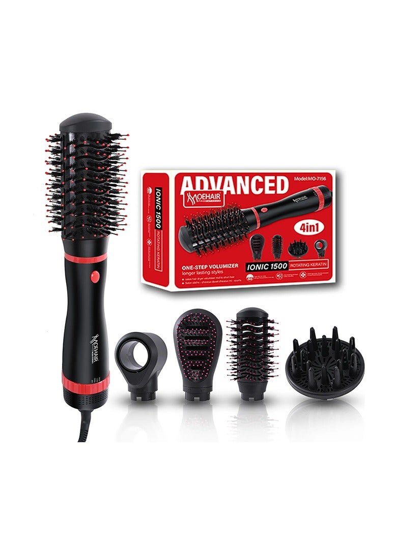 MoeHair The professional hair dryer brush dries hair, maintains moisture, and reduces styling time. MO-7156 - Image 1