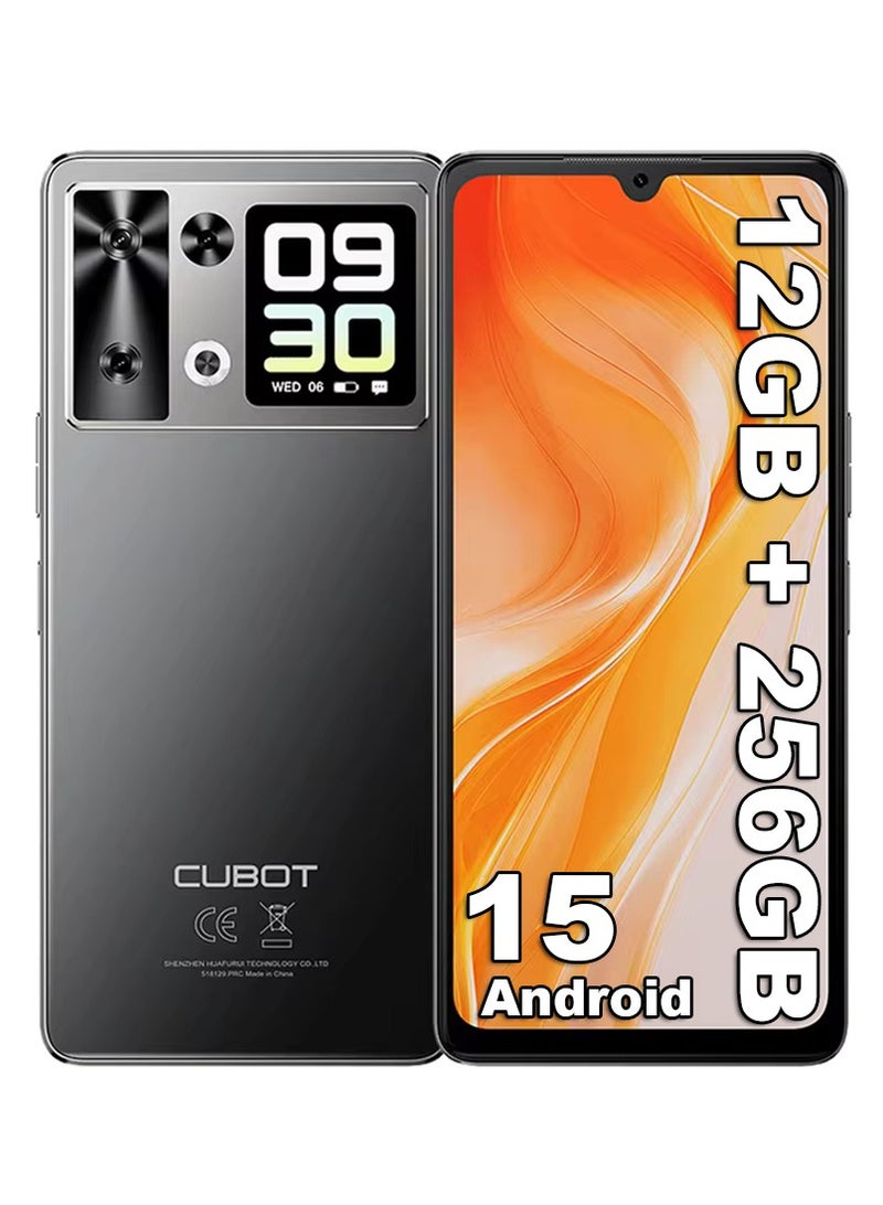 Cubot Android Smartphone P90, G100 Octa-core, 2.2GHz, Dual Speakers, 12GB+256GB, 6.88" 120Hz Screen, 64MP Main Camera, 5100mAh,NFC, 4G Phone Black - Image 1