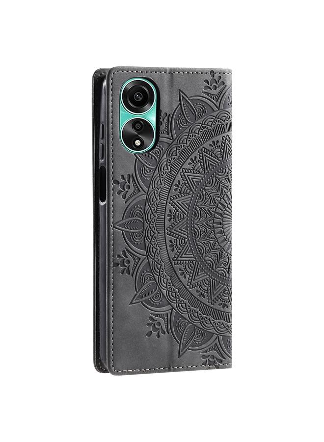 erorex Case For OPPO A78 4G Totem Embossed Magnetic Leather Phone Case - Image 3