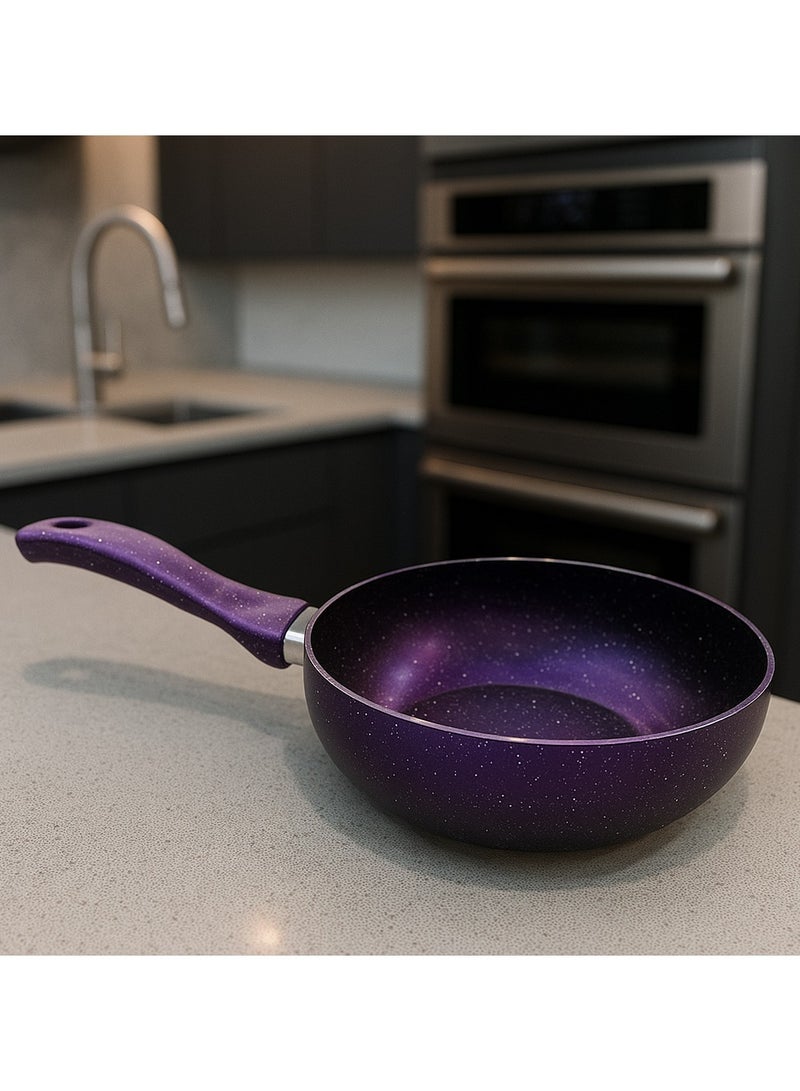 Aktef Deep Turkish Granite wok pan 24 cm - Image 1