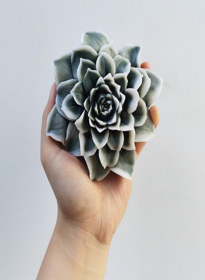 Wehous Large Blooming Flower Candle Silicone Mold, 3D Peony Rose Floral Resin Concrete Candle Soap Wax Molds, Big Flower Chocolate Fondant Cake Decorating Art Craft Mold for Wedding Christmas - Image 4