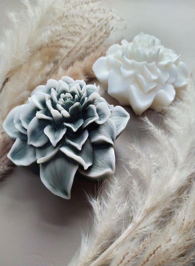 Wehous Large Blooming Flower Candle Silicone Mold, 3D Peony Rose Floral Resin Concrete Candle Soap Wax Molds, Big Flower Chocolate Fondant Cake Decorating Art Craft Mold for Wedding Christmas - Image 5