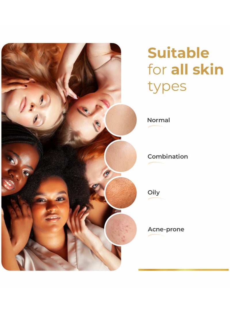 Brinton UV Doux Gold Silicone Sunscreen Gel SPF 50 PA+++ | Enriched with Vitamin C & E | UVA/UVB With Broad Spectrum Protection | Anti-Aging & Anti-Oxidant rich Water Resistant Ultra Light Gel for Hyperpigmentation | Benzene Free | 50 g - Image 4