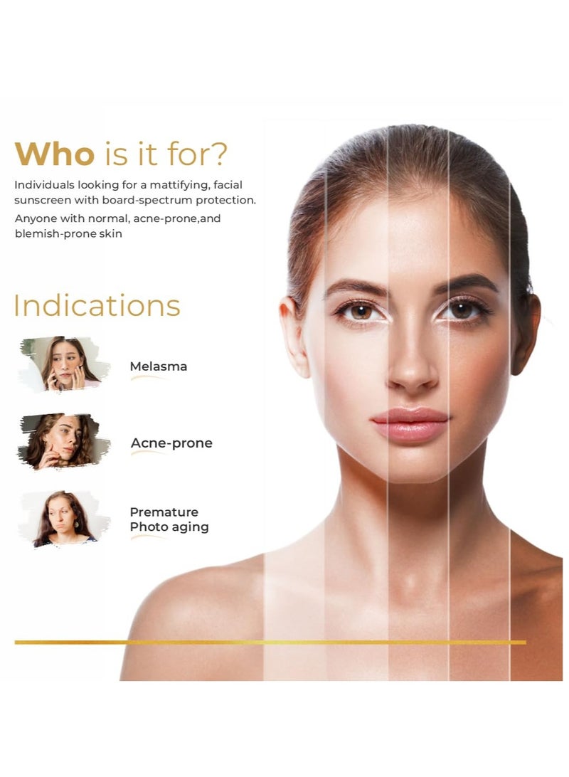 Brinton UV Doux Gold Silicone Sunscreen Gel SPF 50 PA+++ | Enriched with Vitamin C & E | UVA/UVB With Broad Spectrum Protection | Anti-Aging & Anti-Oxidant rich Water Resistant Ultra Light Gel for Hyperpigmentation | Benzene Free | 50 g - Image 3
