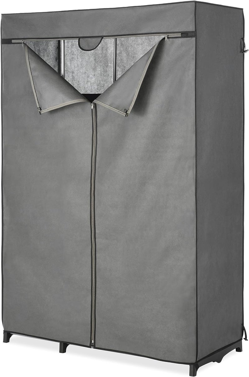 Whitmor Whitmor COVER ONLY for Double Rod Closet with Heavy Duty Zipper  Gray 